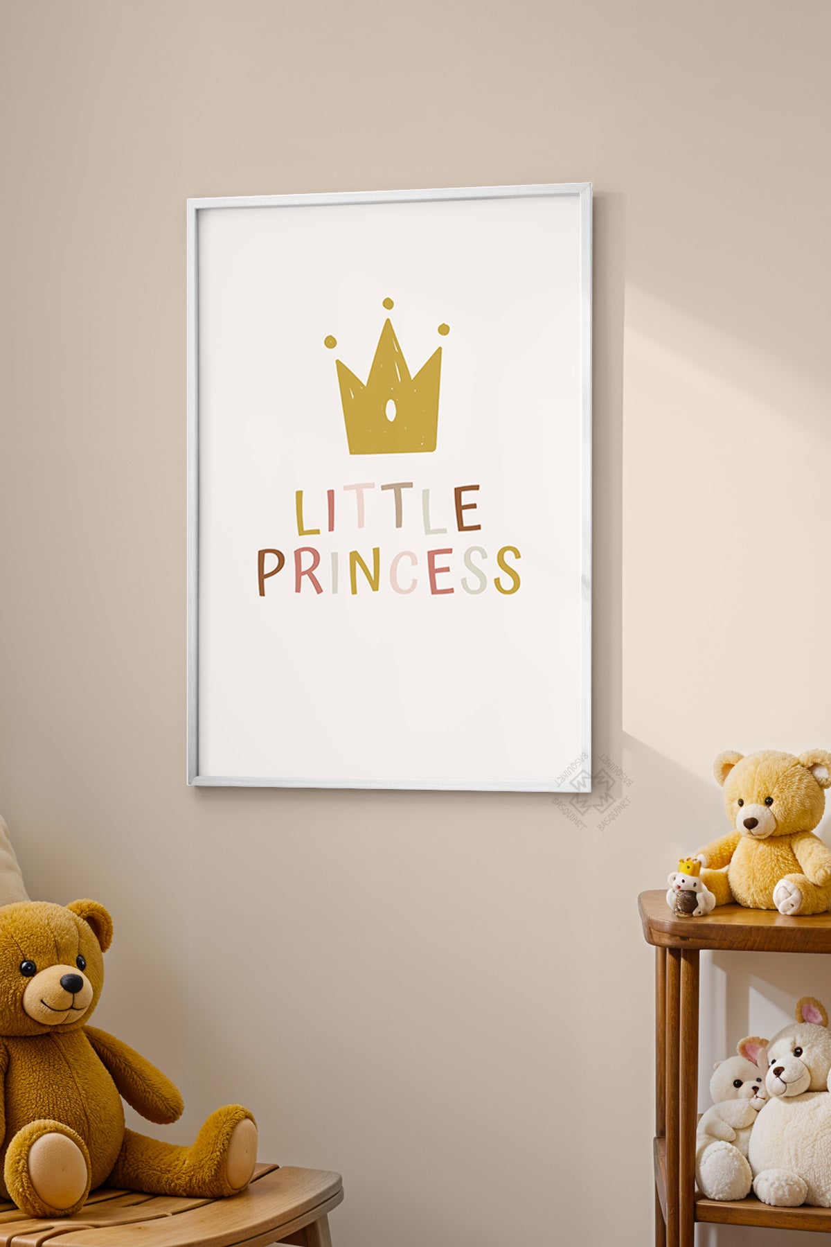 Çocuk Odası, Bebek Odası Beyaz Çerçeveli Poster, Tablo No:31