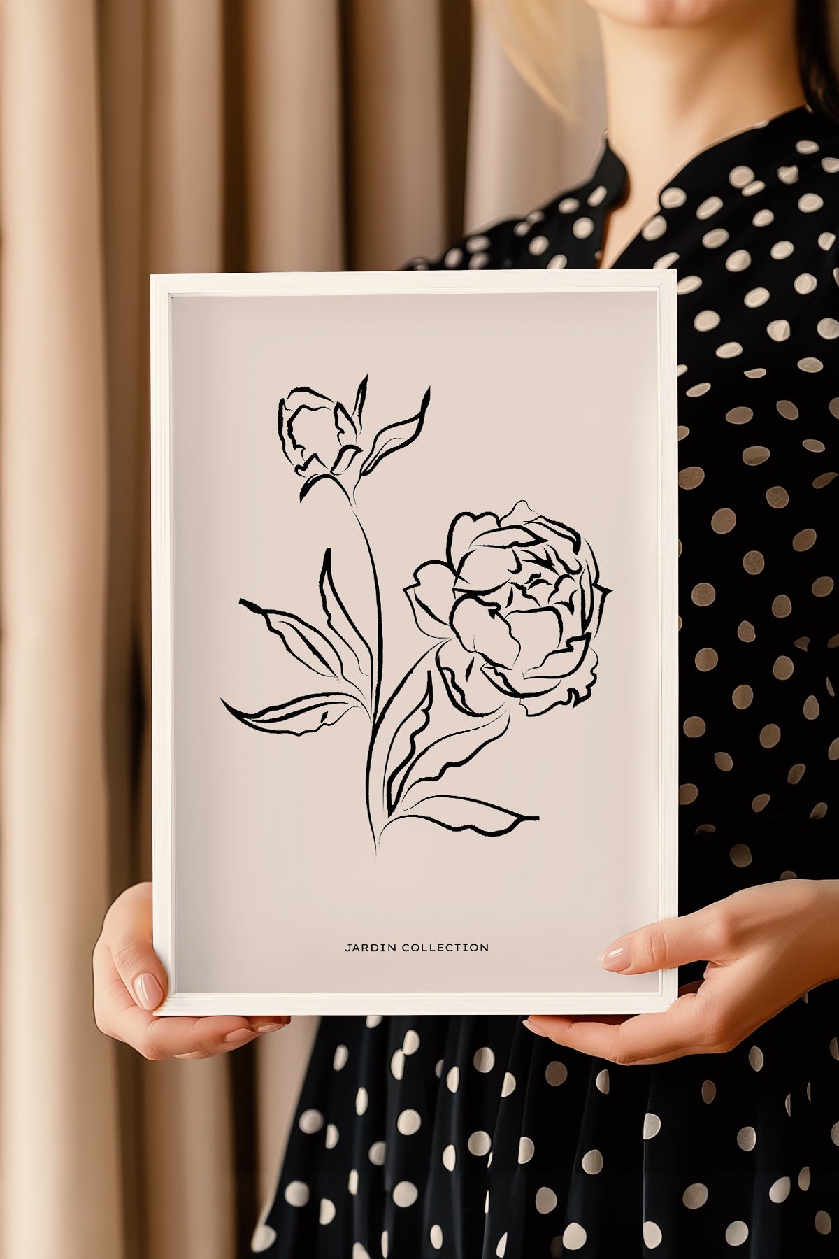 Bohemian Serisi Beyaz Çerçeveli Poster, Tablo No:114