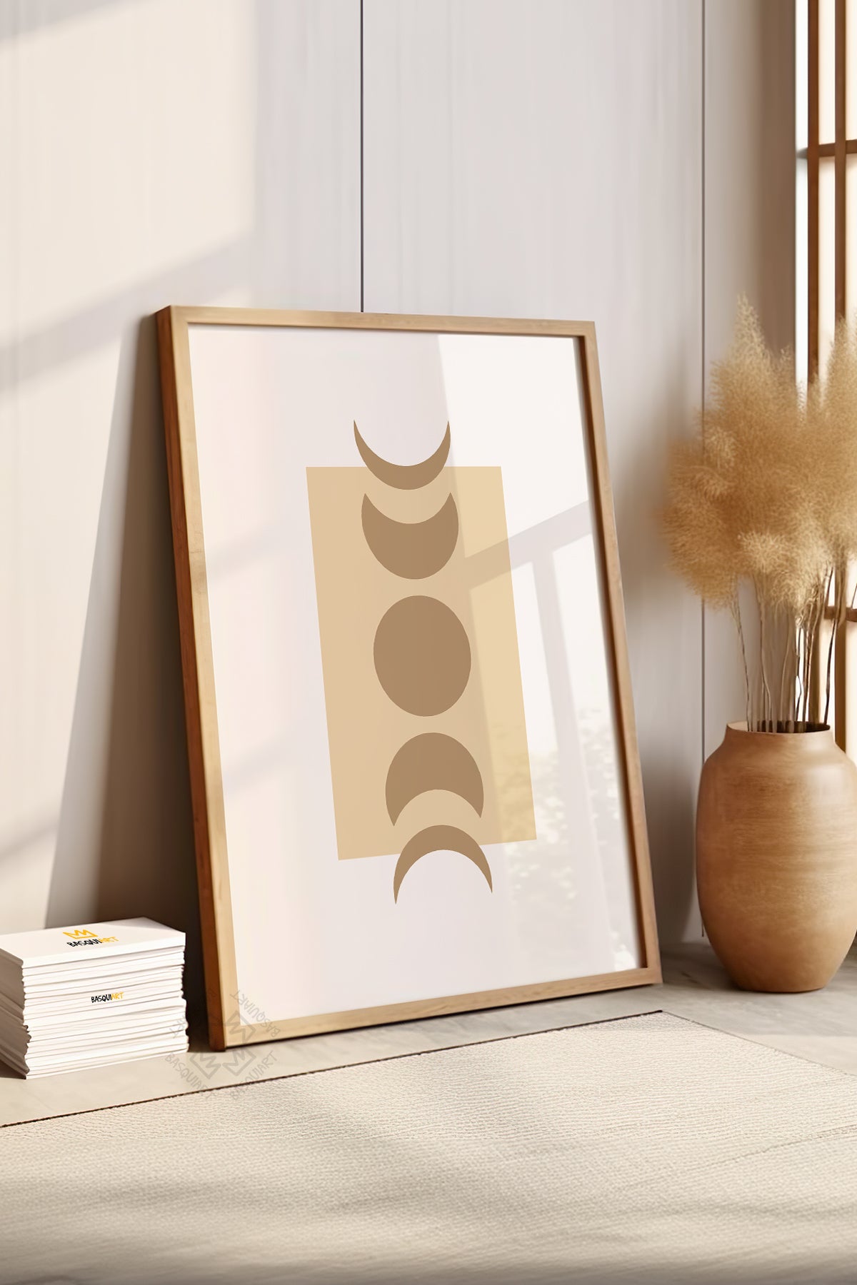 Bohemian Serisi Ahşap Çerçeveli Poster, Tablo No:144