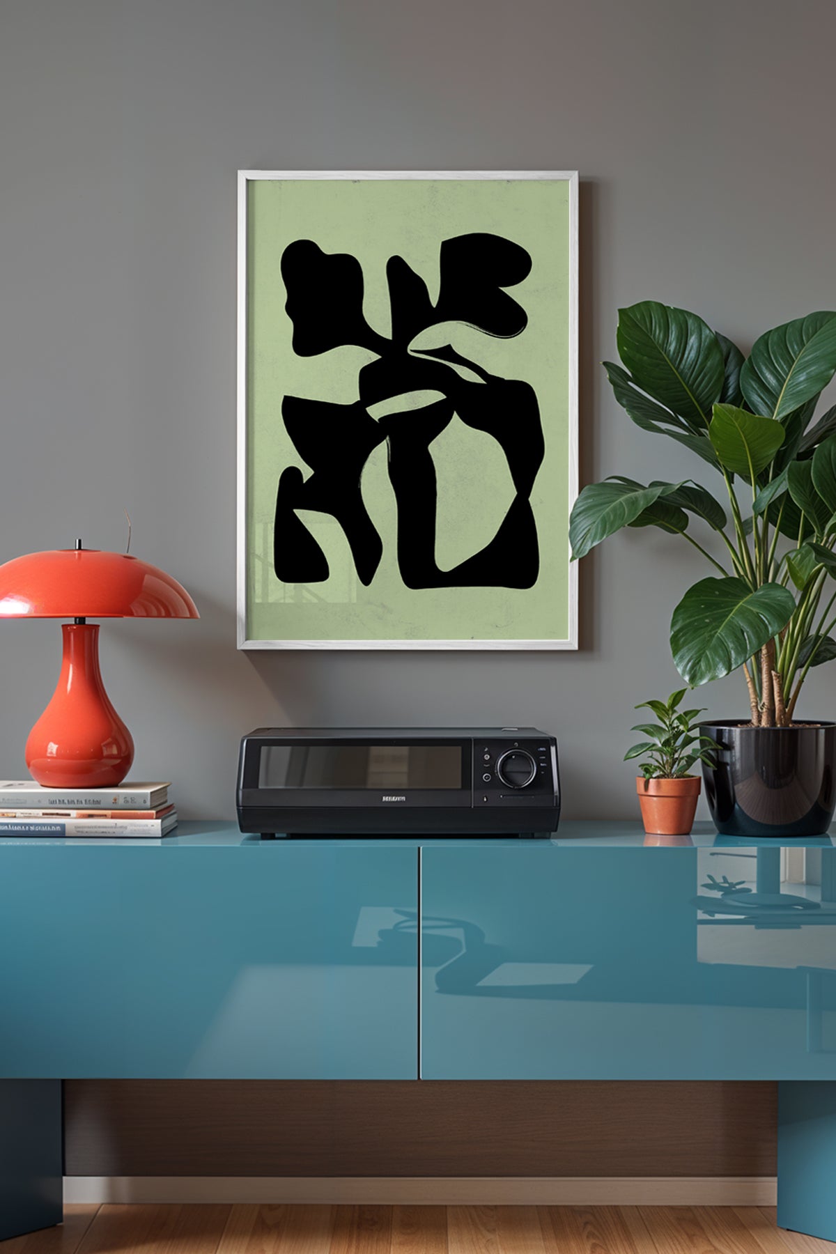 Bohemian Serisi Beyaz Çerçeveli Poster, Tablo No:55