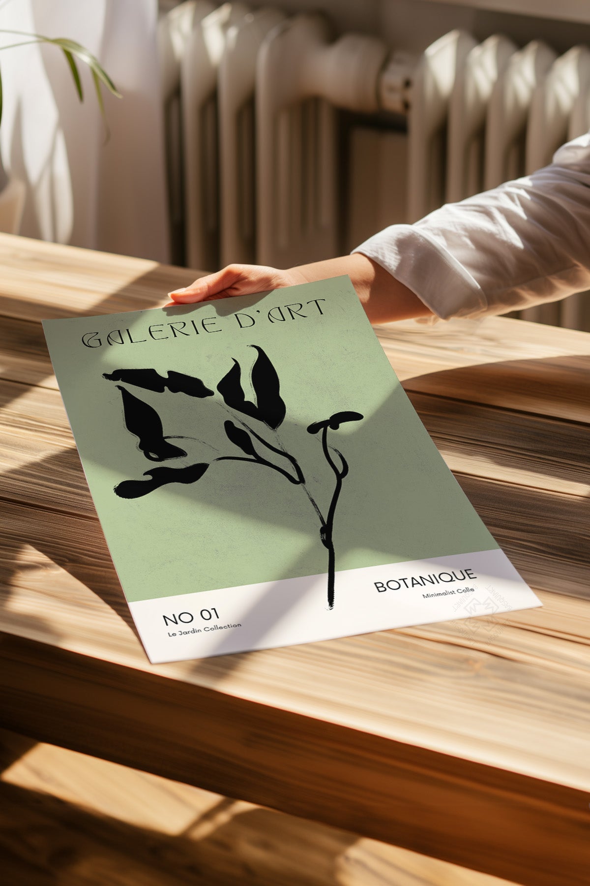 Yeşil Bohem Dekor 4'lü Poster Seti, Duvar Dekoru No:8