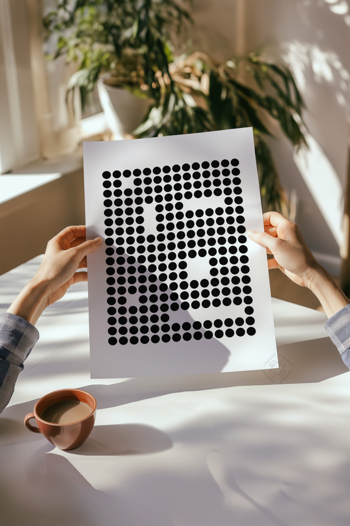 Siyah Beyaz Bauhaus 4'lü Poster Seti, Duvar Dekoru No:24