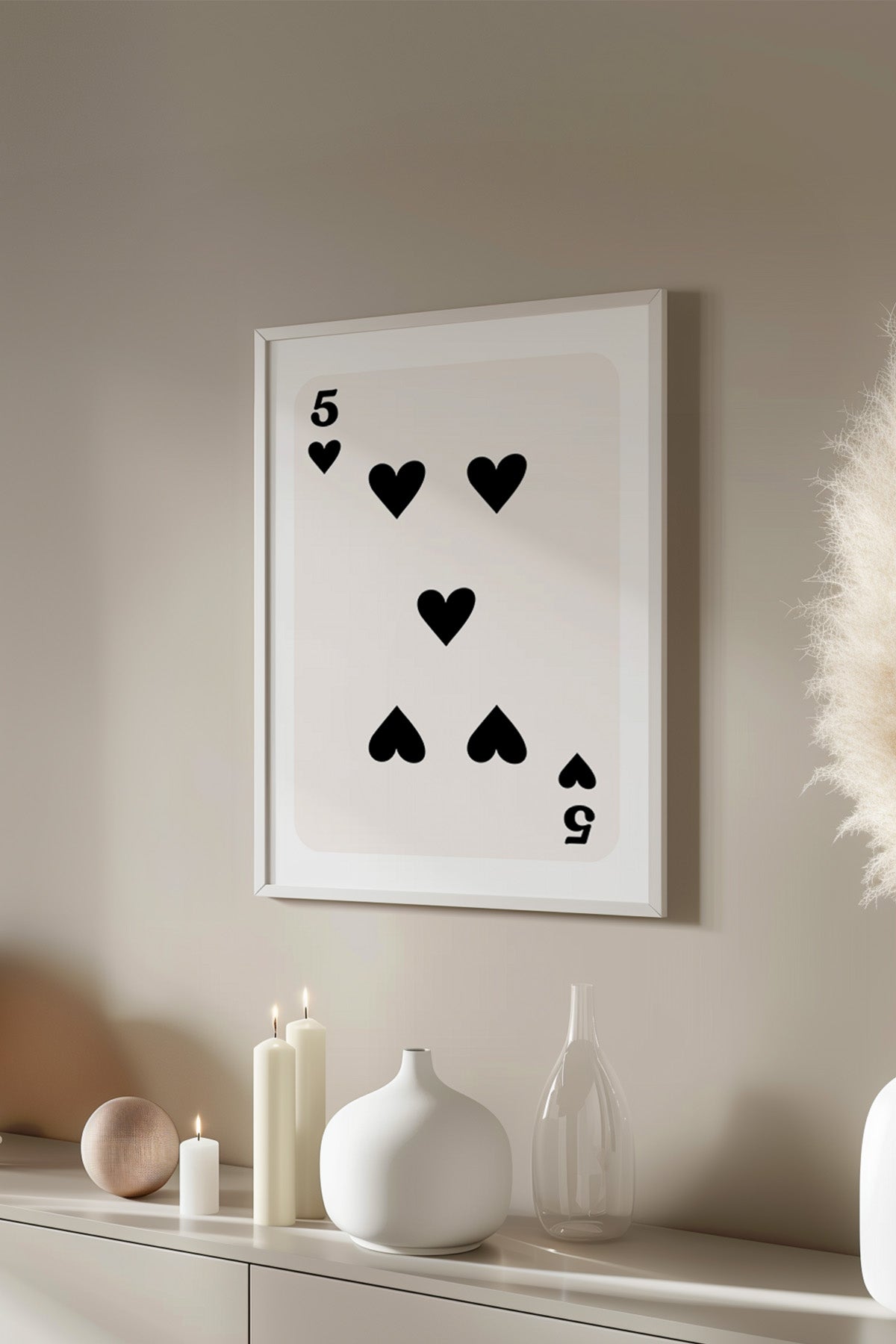 Lucky You Serisi Beyaz Çerçeveli Poster, Tablo Duvar Dekoru No:119