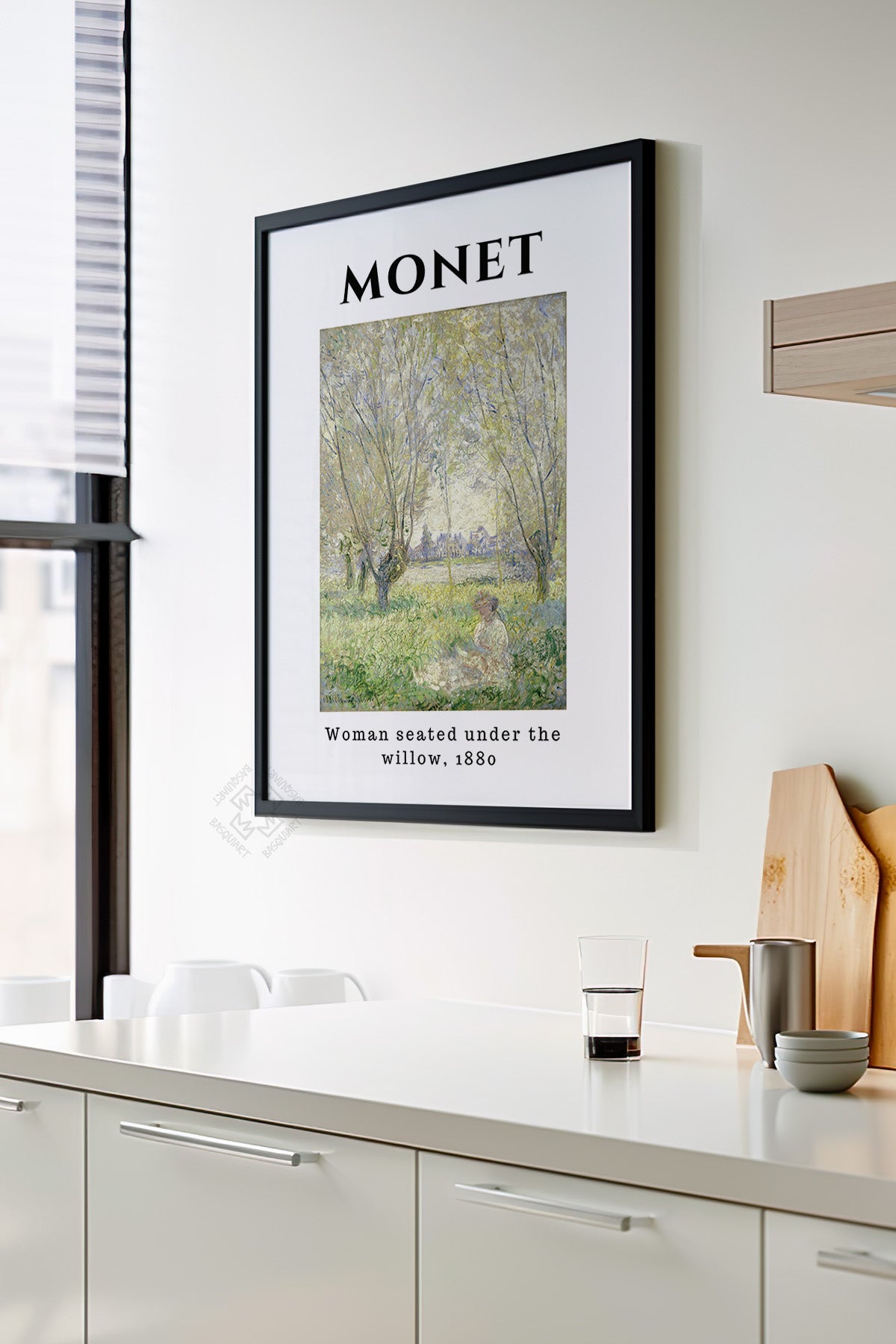 Claude Monet Serisi Siyah Çerçeveli Poster, Tablo Duvar Dekoru No:1