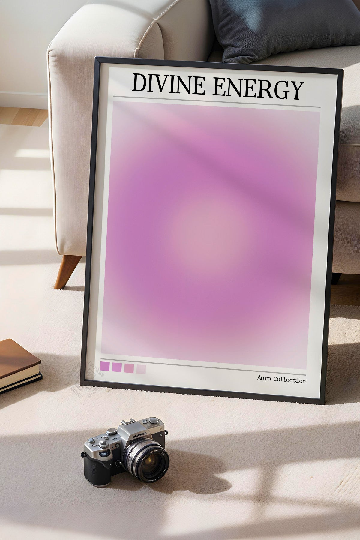 Aura Serisi Siyah Çerçeveli Poster, Tablo No:137