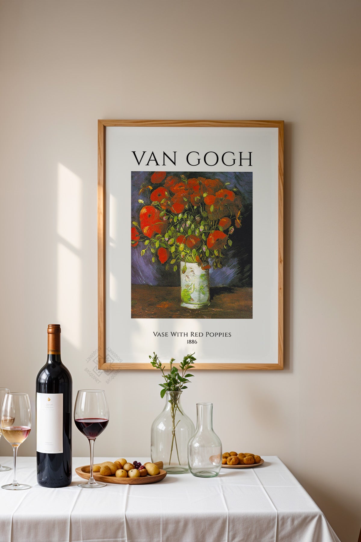 Vincent Van Gogh Serisi Ahşap Çerçeveli Poster, Tablo Duvar Dekoru No:13