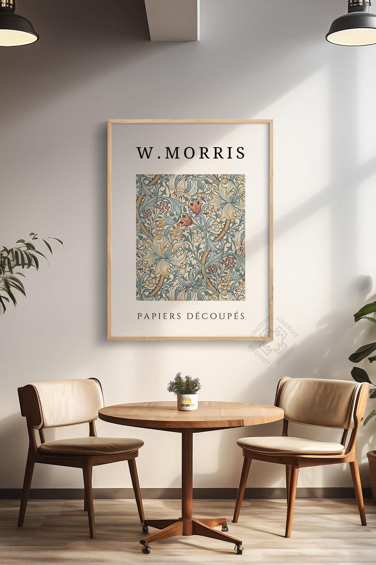 William Morris Serisi Ahşap Çerçeveli Poster, Tablo Duvar Dekoru No:18