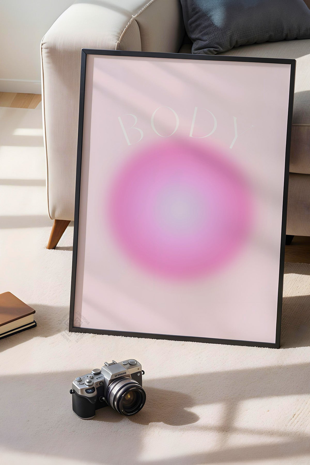 Aura Serisi Siyah Çerçeveli Poster, Tablo No:111