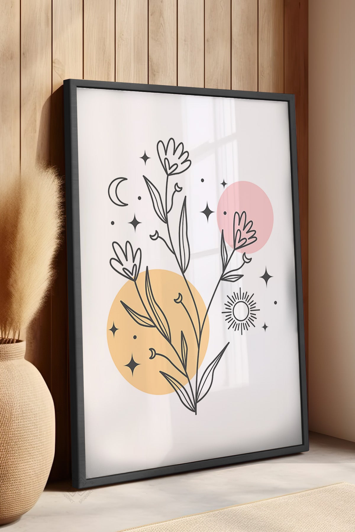 Çocuk Odası, Bebek Odası Siyah Çerçeveli Poster, Tablo No:90