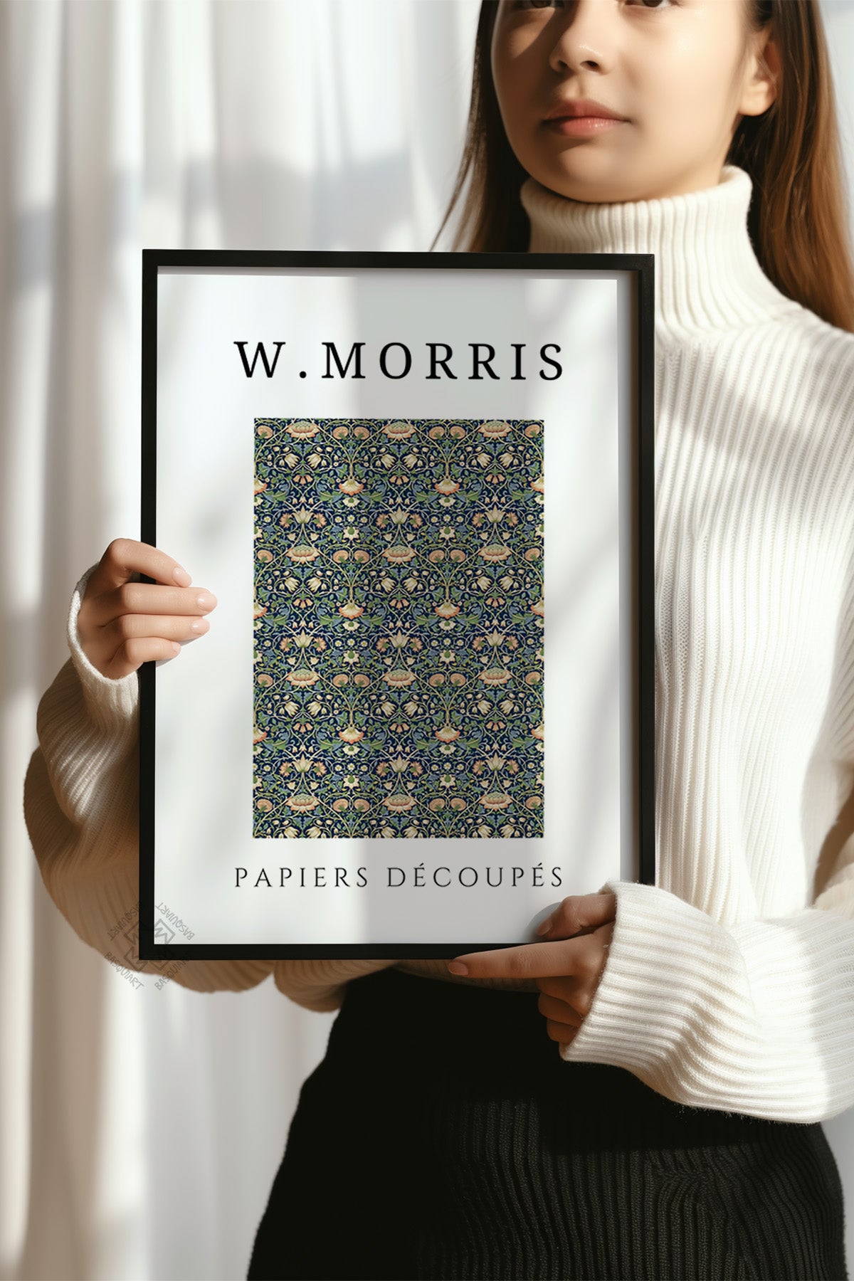 William Morris Serisi Siyah Çerçeveli Poster, Tablo Duvar Dekoru No:24