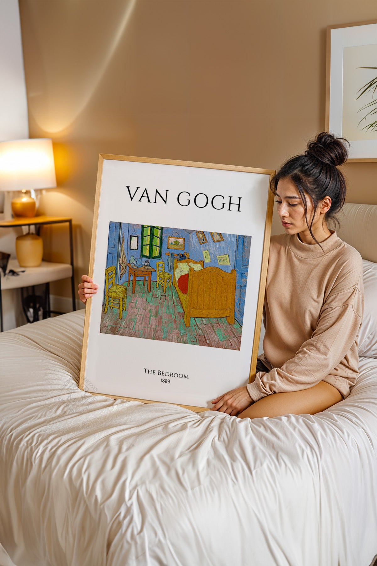 Vincent Van Gogh Serisi Ahşap Çerçeveli Poster, Tablo Duvar Dekoru No:19