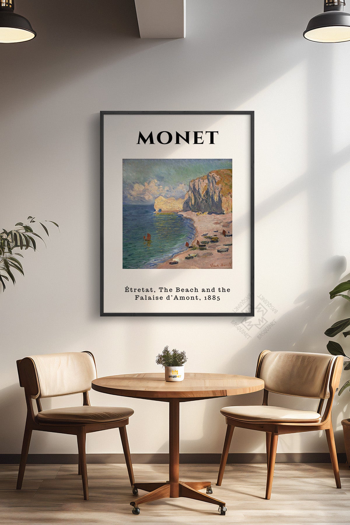 Claude Monet Serisi Siyah Çerçeveli Poster, Tablo Duvar Dekoru No:4