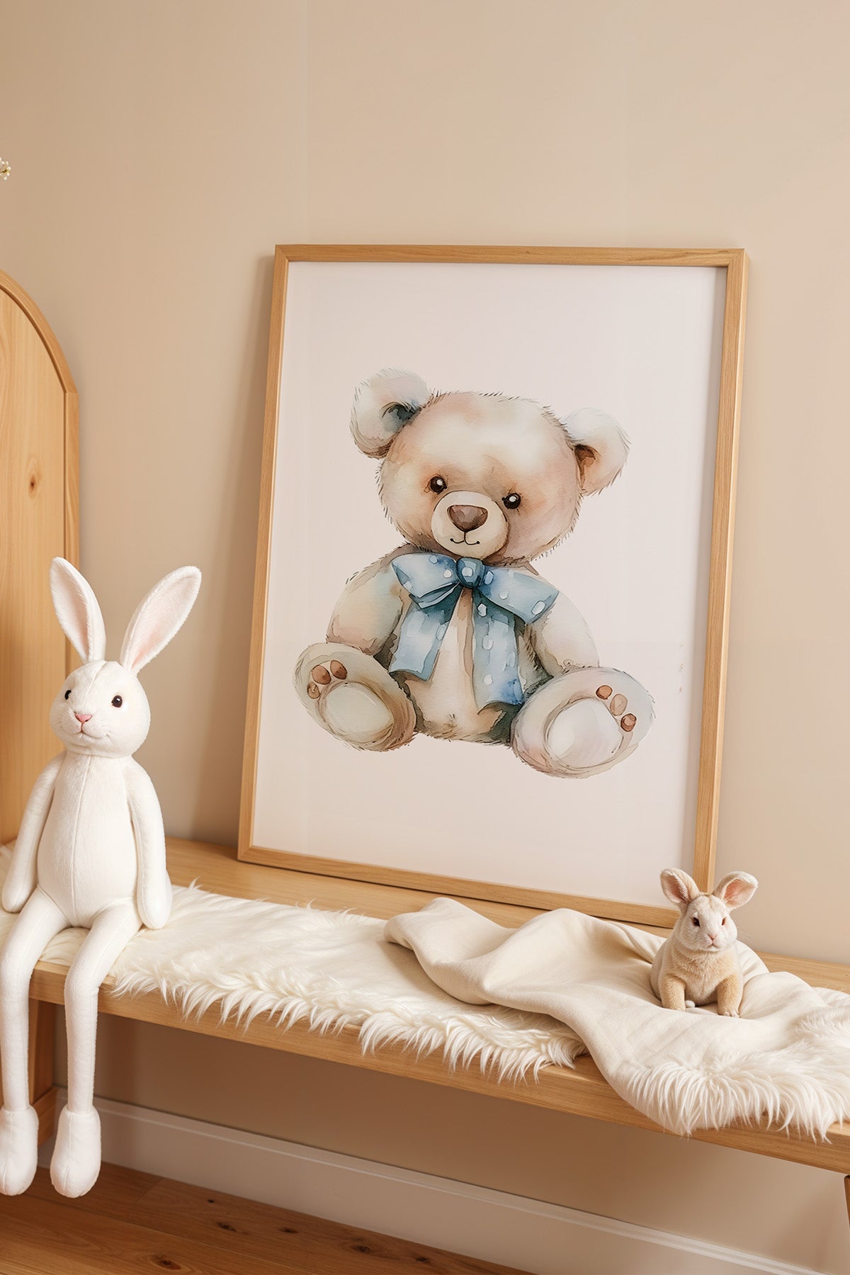 Çocuk Odası, Bebek Odası Ahşap Çerçeveli Poster, Tablo No:59