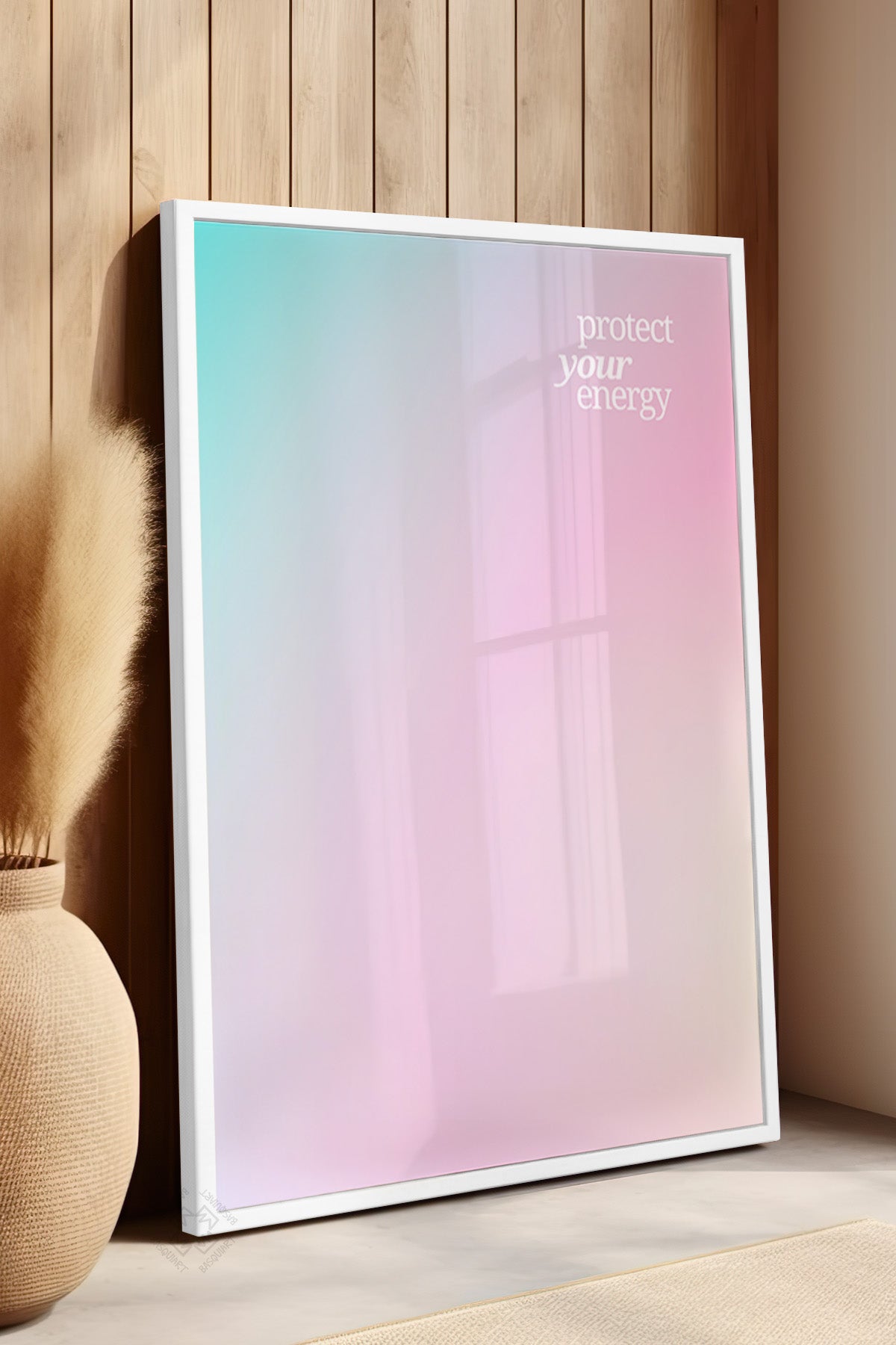 Aura Serisi Beyaz Çerçeveli Poster, Tablo No:105