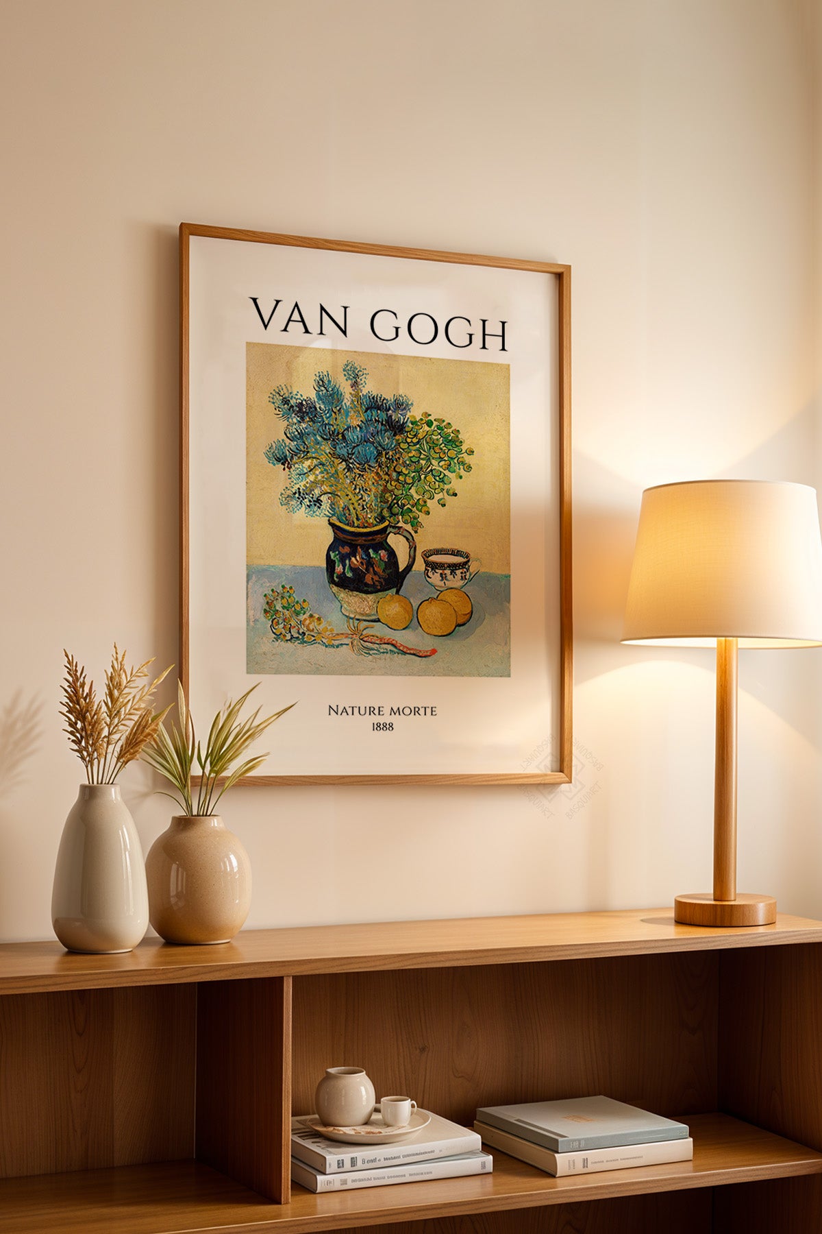 Vincent Van Gogh Serisi Ahşap Çerçeveli Poster, Tablo Duvar Dekoru No:28