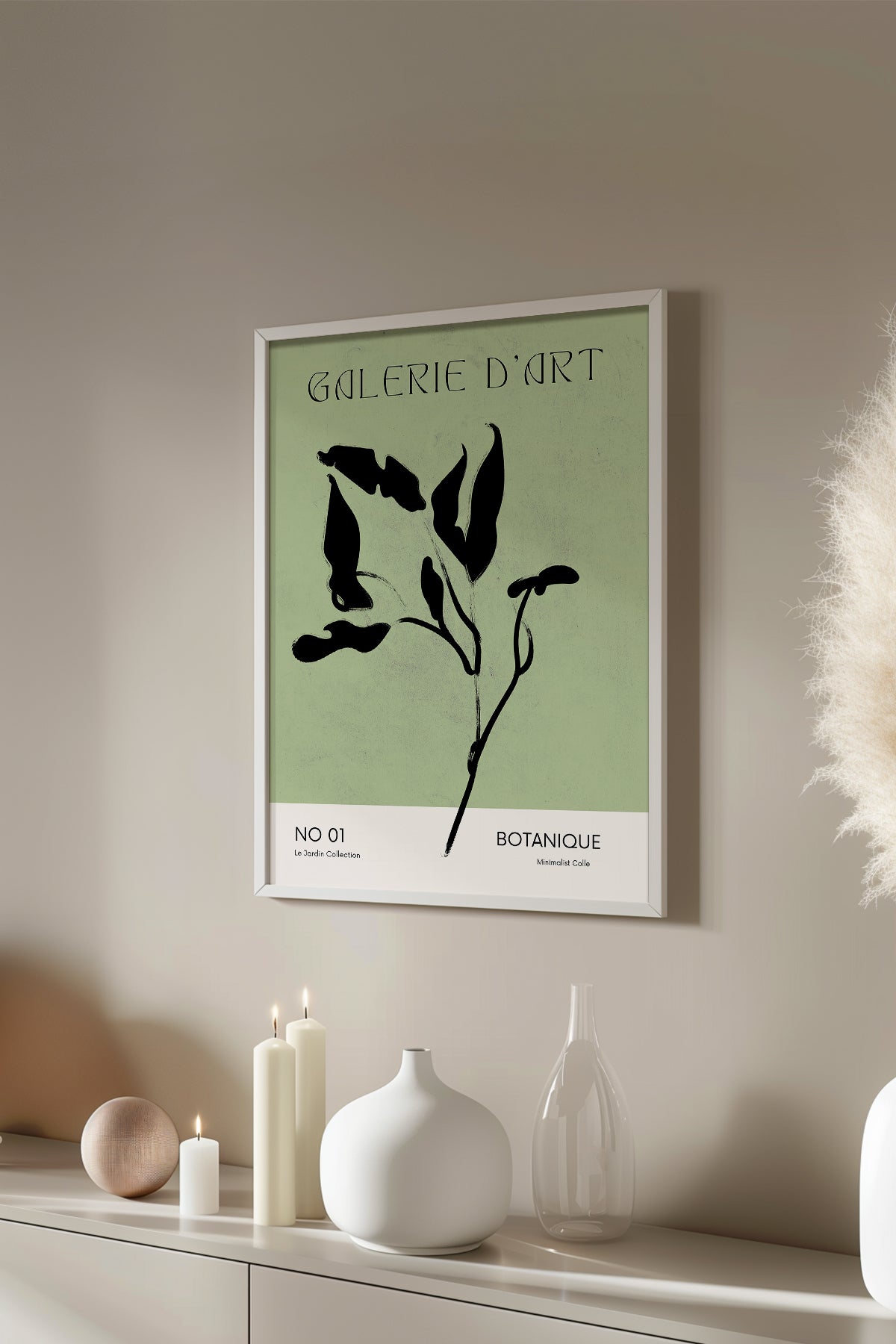Bohemian Serisi Beyaz Çerçeveli Poster, Tablo No:46