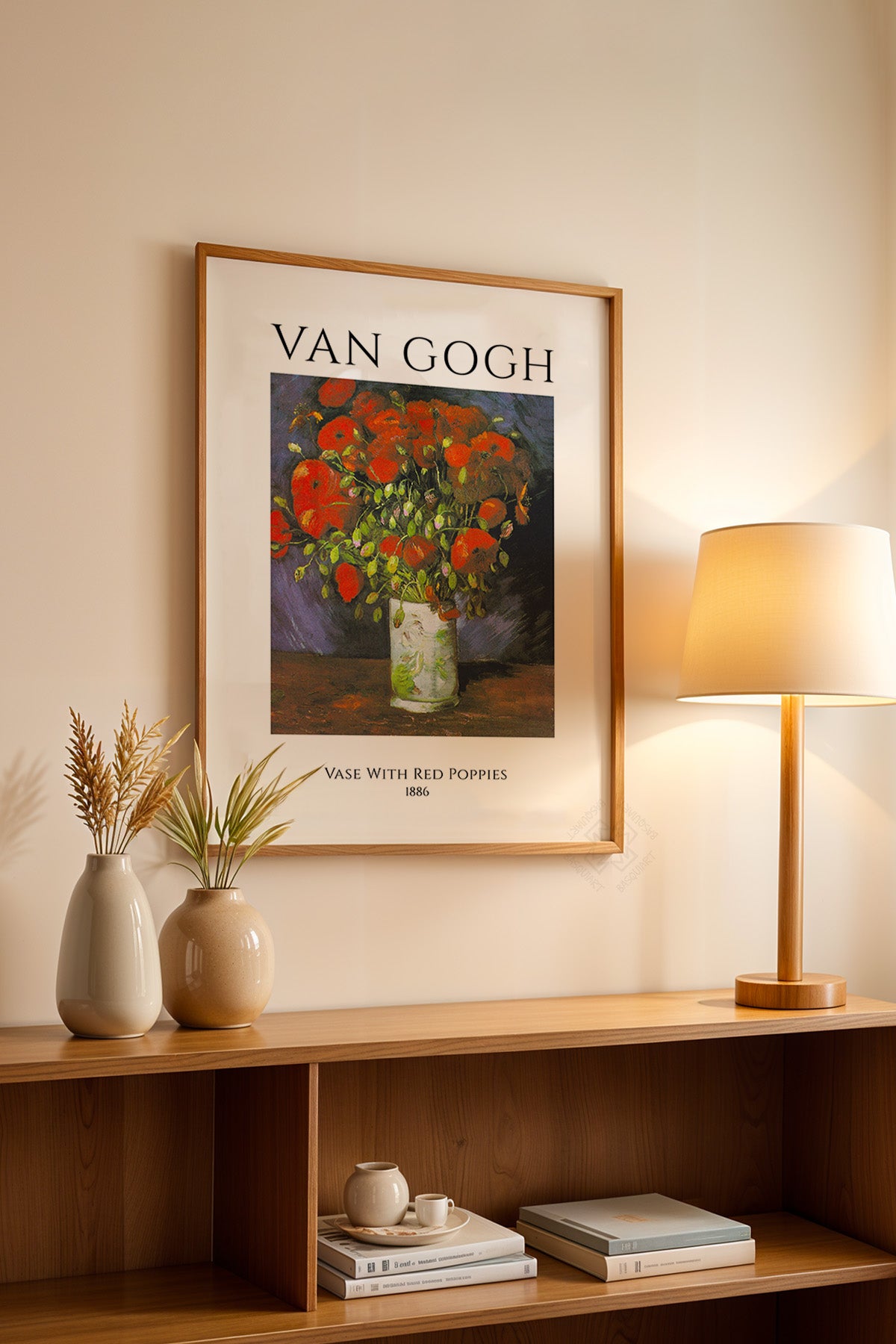 Vincent Van Gogh Serisi Ahşap Çerçeveli Poster, Tablo Duvar Dekoru No:13