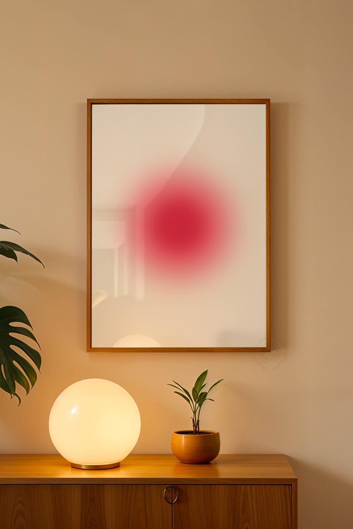 Aura Serisi Ahşap Çerçeveli Poster, Tablo No:84