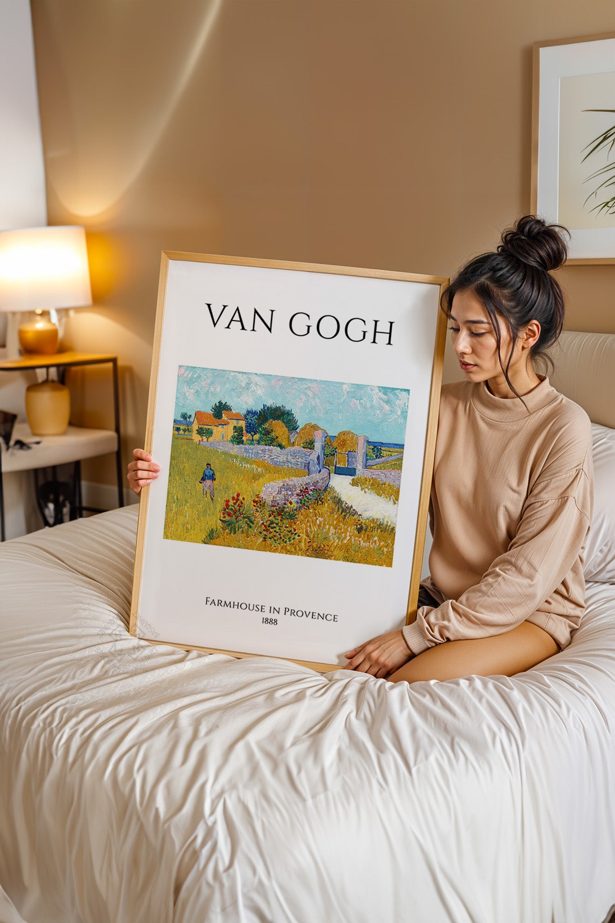 Vincent Van Gogh Serisi Ahşap Çerçeveli Poster, Tablo Duvar Dekoru No:22