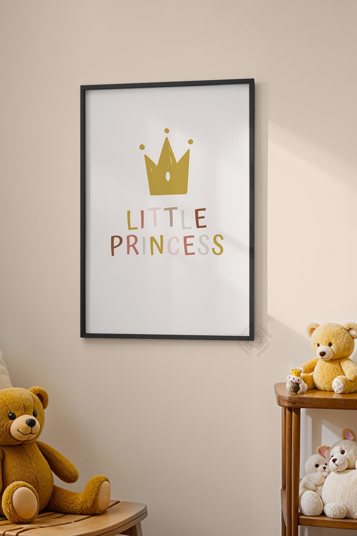 Çocuk Odası, Bebek Odası Siyah Çerçeveli Poster, Tablo No:31