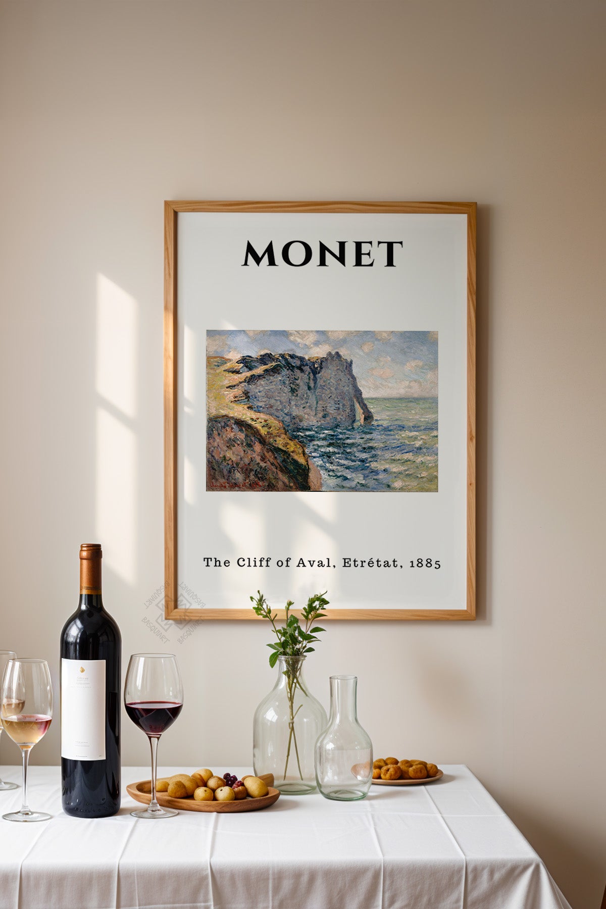 Claude Monet Serisi Ahşap Çerçeveli Poster, Tablo Duvar Dekoru No:19