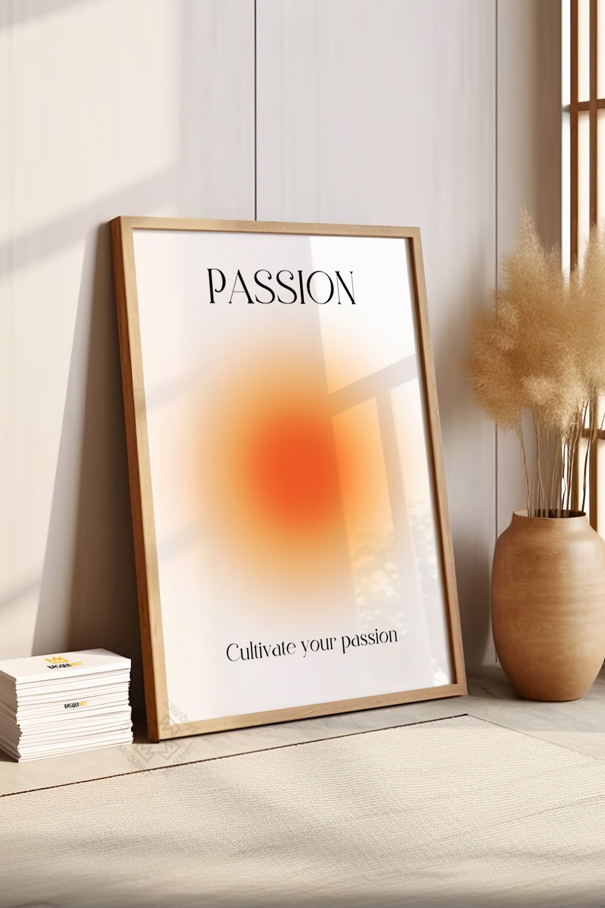 Aura Serisi Ahşap Çerçeveli Poster, Tablo No:152