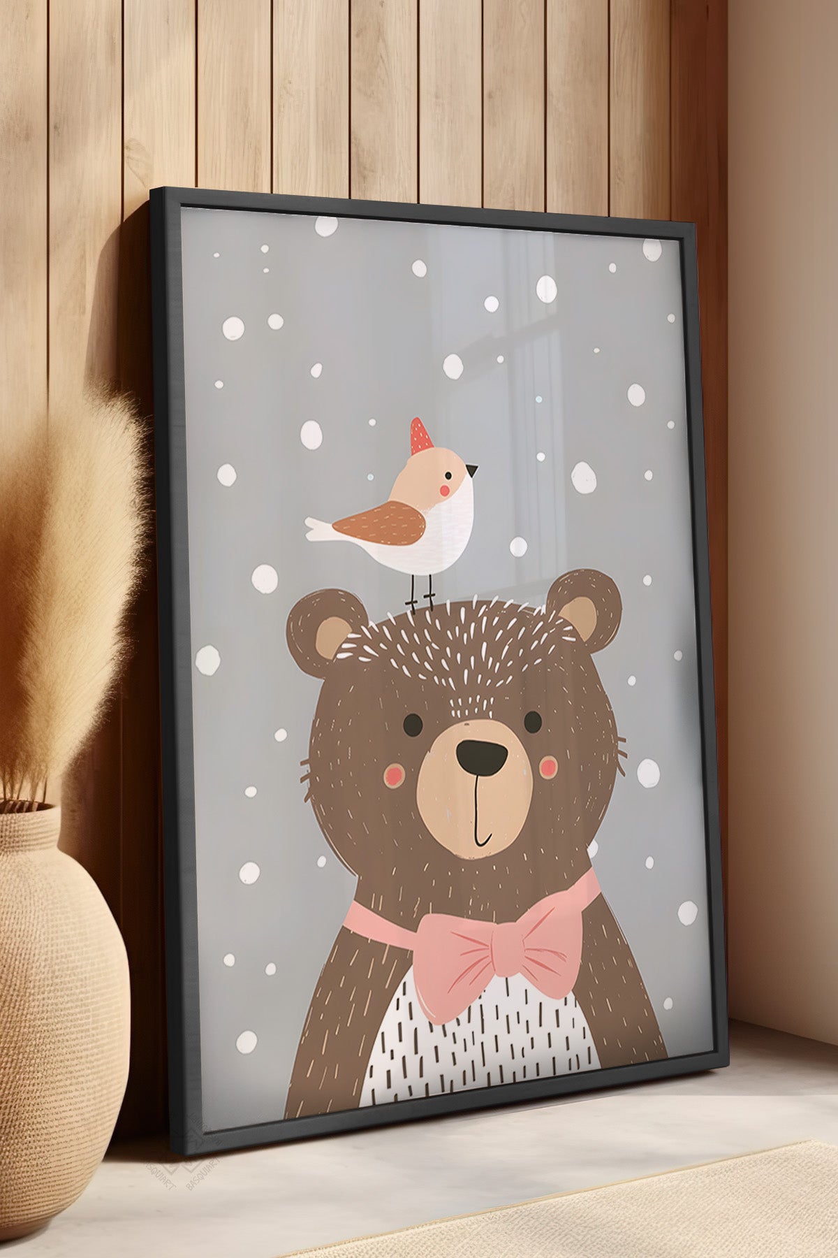 Çocuk Odası, Bebek Odası Siyah Çerçeveli Poster, Tablo No:72