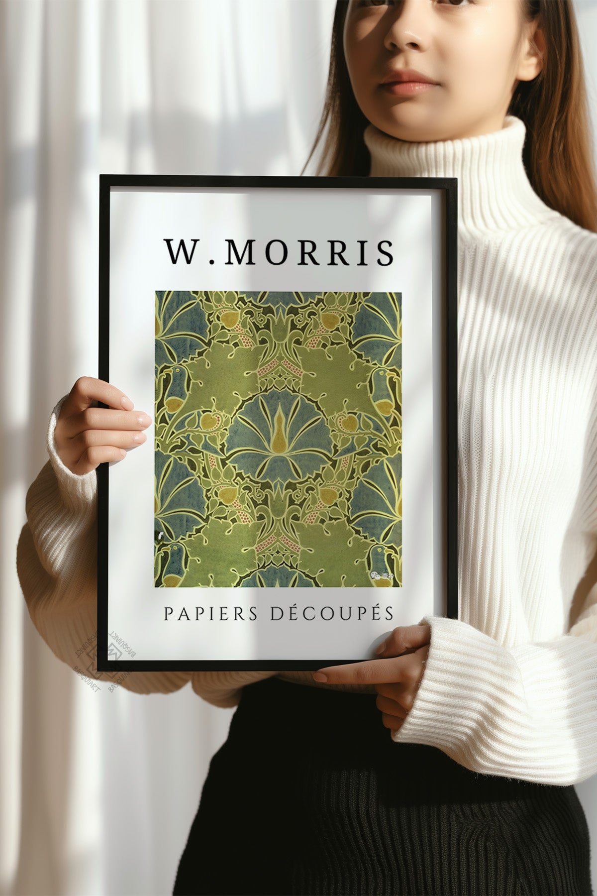William Morris Serisi Siyah Çerçeveli Poster, Tablo Duvar Dekoru No:3
