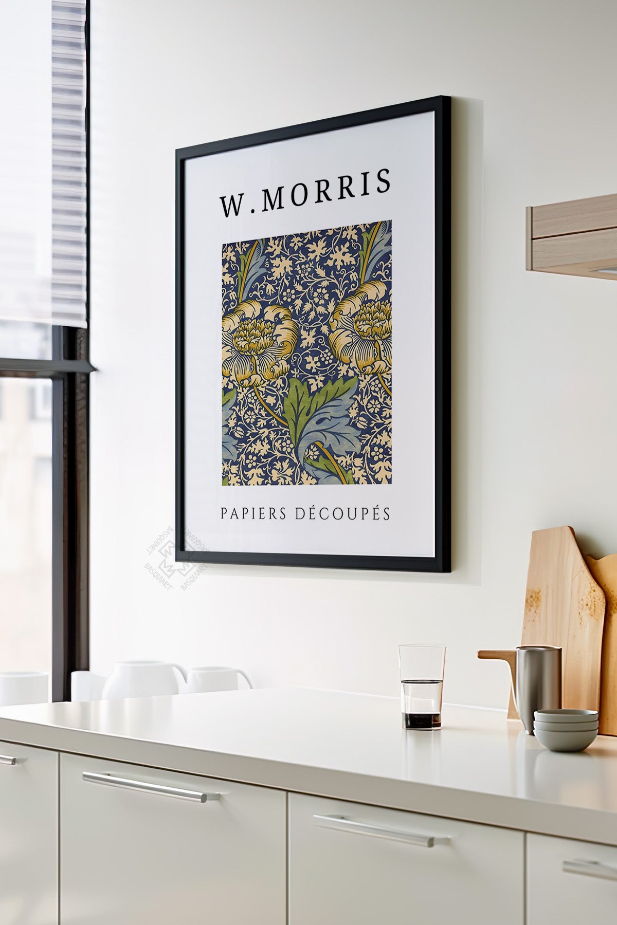 William Morris Serisi Siyah Çerçeveli Poster, Tablo Duvar Dekoru No:14