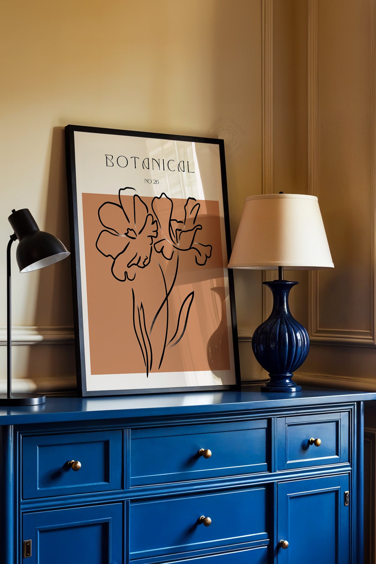 Bohemian Serisi Siyah Çerçeveli Poster, Tablo No:124