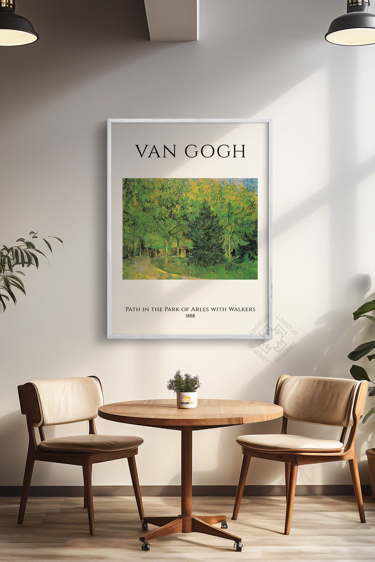 Vincent Van Gogh Serisi Beyaz Çerçeveli Poster, Tablo Duvar Dekoru No:8