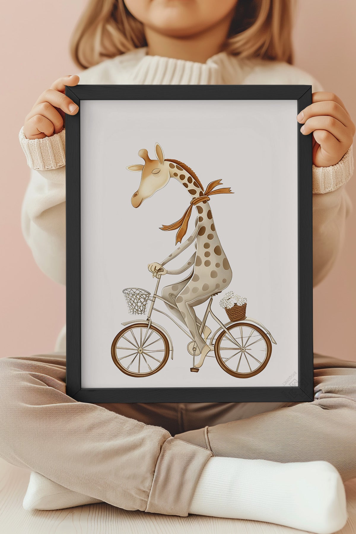 Çocuk Odası, Bebek Odası Siyah Çerçeveli Poster, Tablo No:83