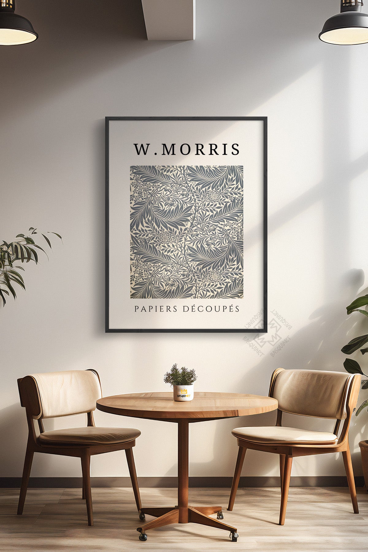 William Morris Serisi Siyah Çerçeveli Poster, Tablo Duvar Dekoru No:5