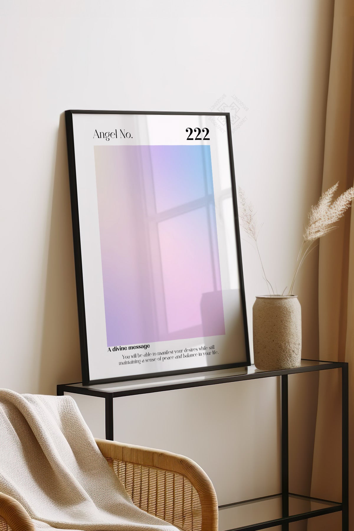 Aura Serisi Siyah Çerçeveli Poster, Tablo No:68