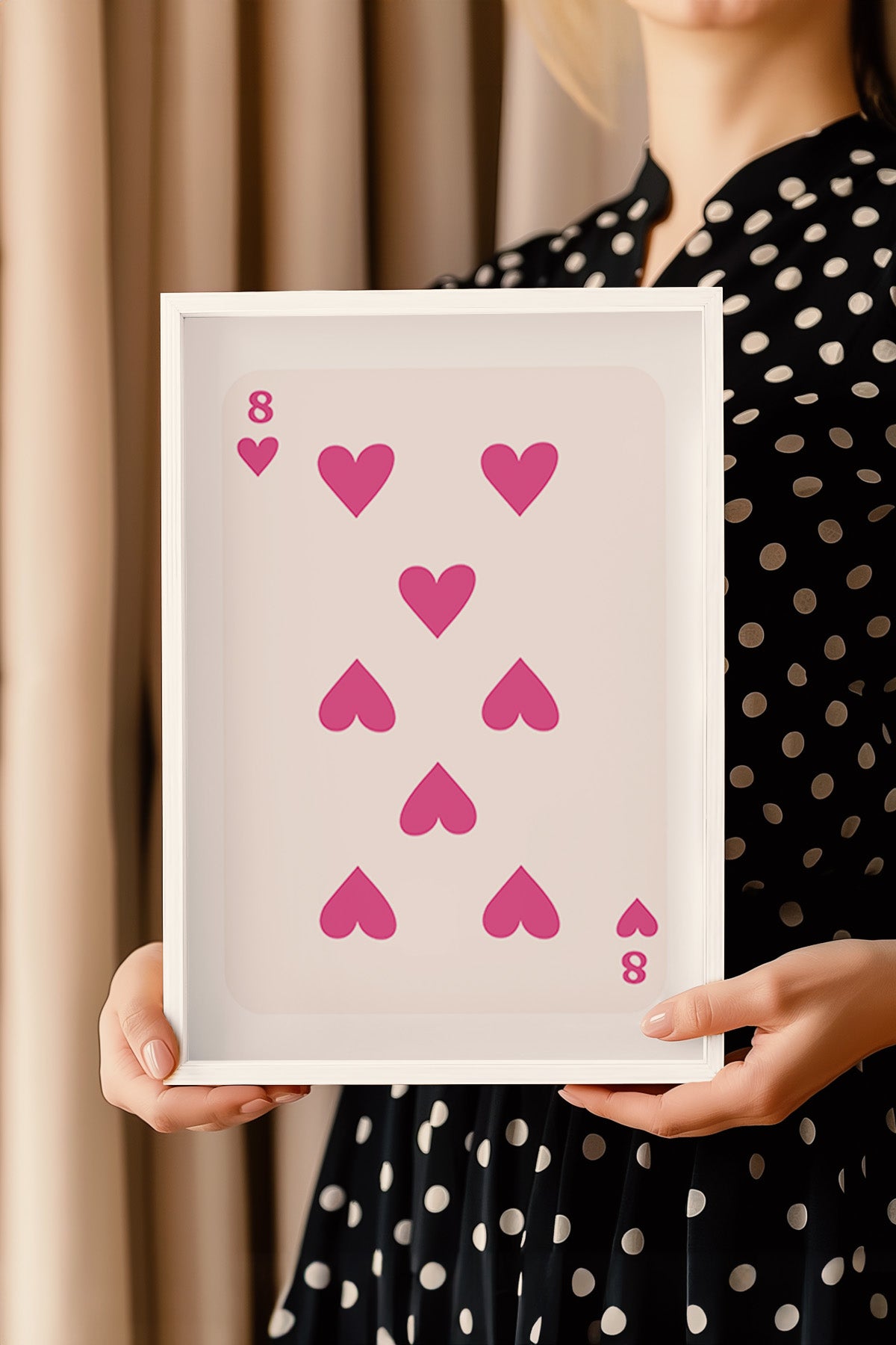 Lucky You Serisi Beyaz Çerçeveli Poster, Tablo Duvar Dekoru No:60