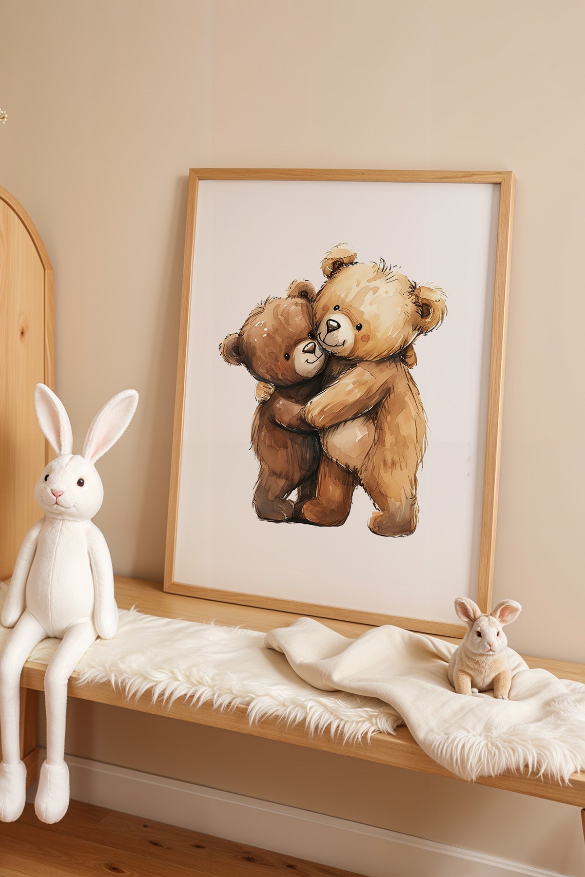 Çocuk Odası, Bebek Odası Ahşap Çerçeveli Poster, Tablo No:81