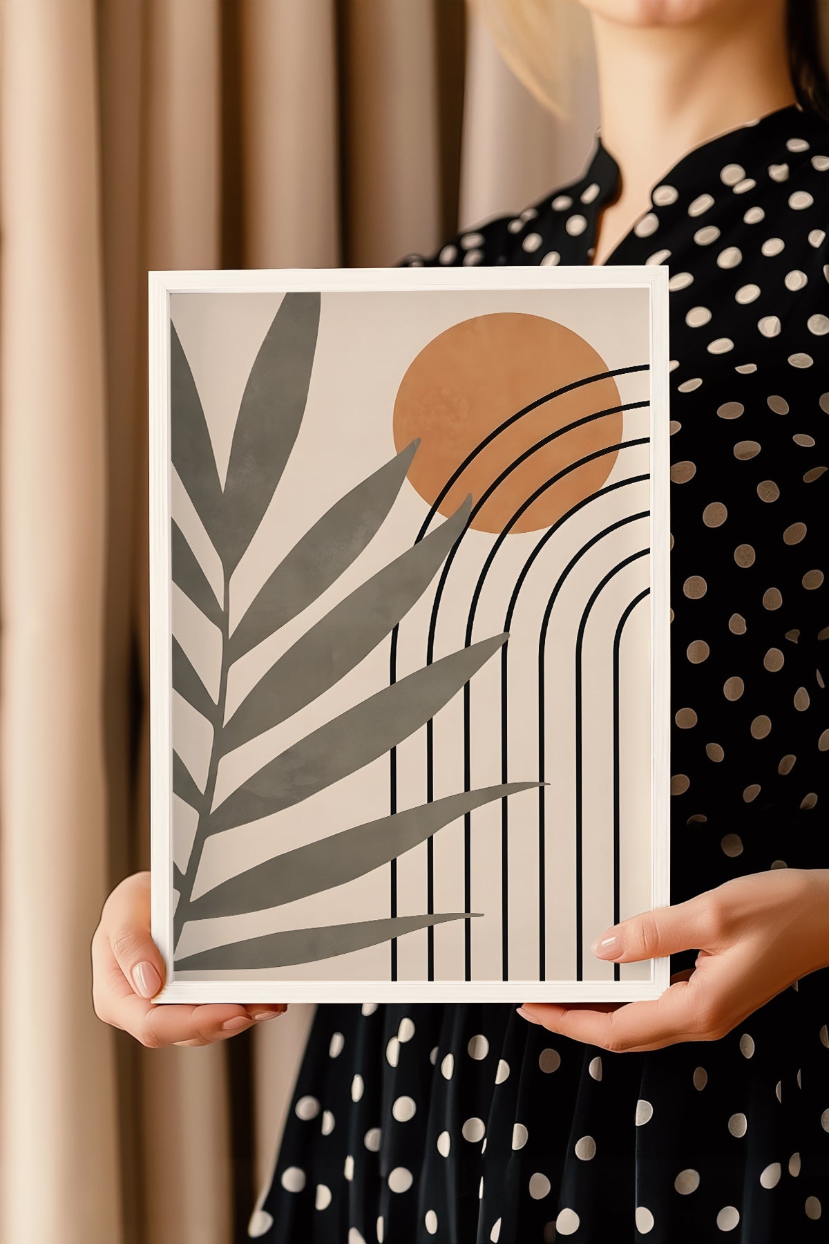 Bohemian Serisi Beyaz Çerçeveli Poster, Tablo No:38