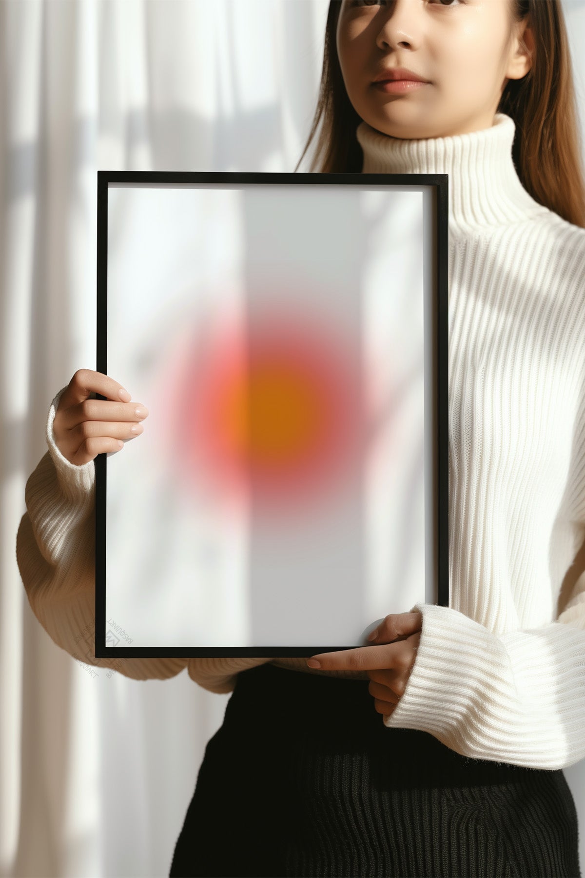 Aura Serisi Siyah Çerçeveli Poster, Tablo No:80
