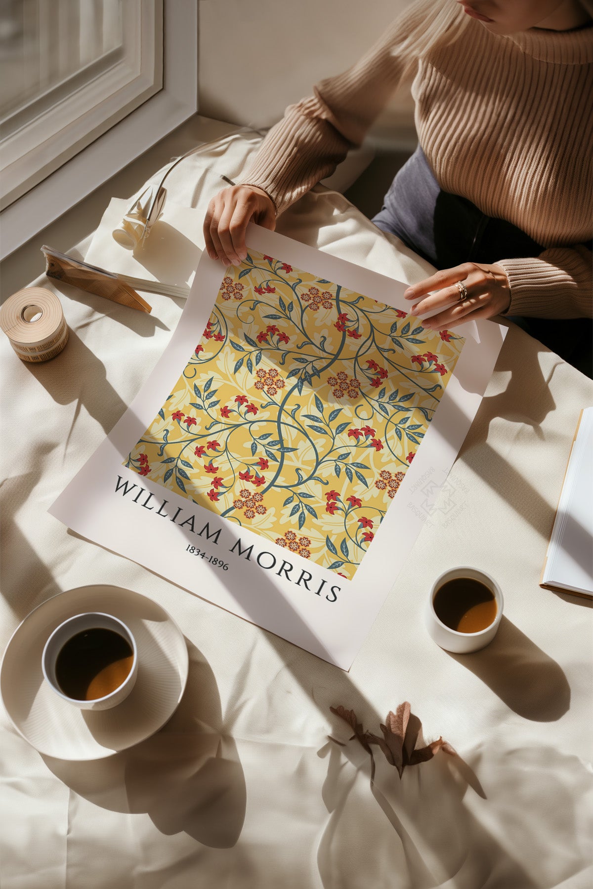 William Morris 3'lü Poster Seti, Duvar Dekoru No:47