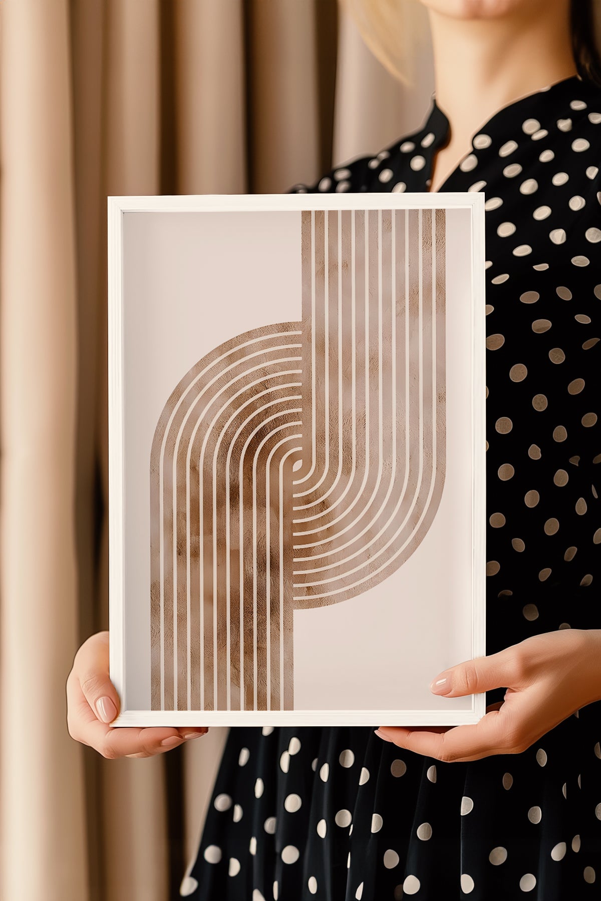 Bohemian Serisi Beyaz Çerçeveli Poster, Tablo No:37