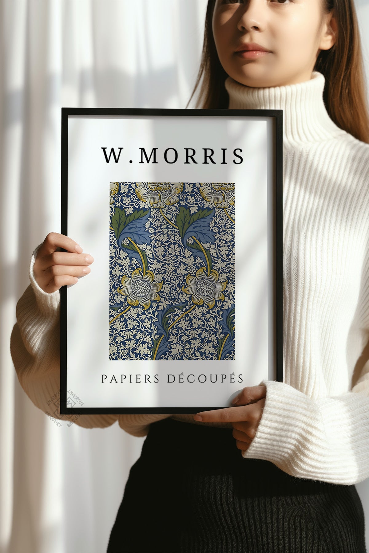 William Morris Serisi Siyah Çerçeveli Poster, Tablo Duvar Dekoru No:19