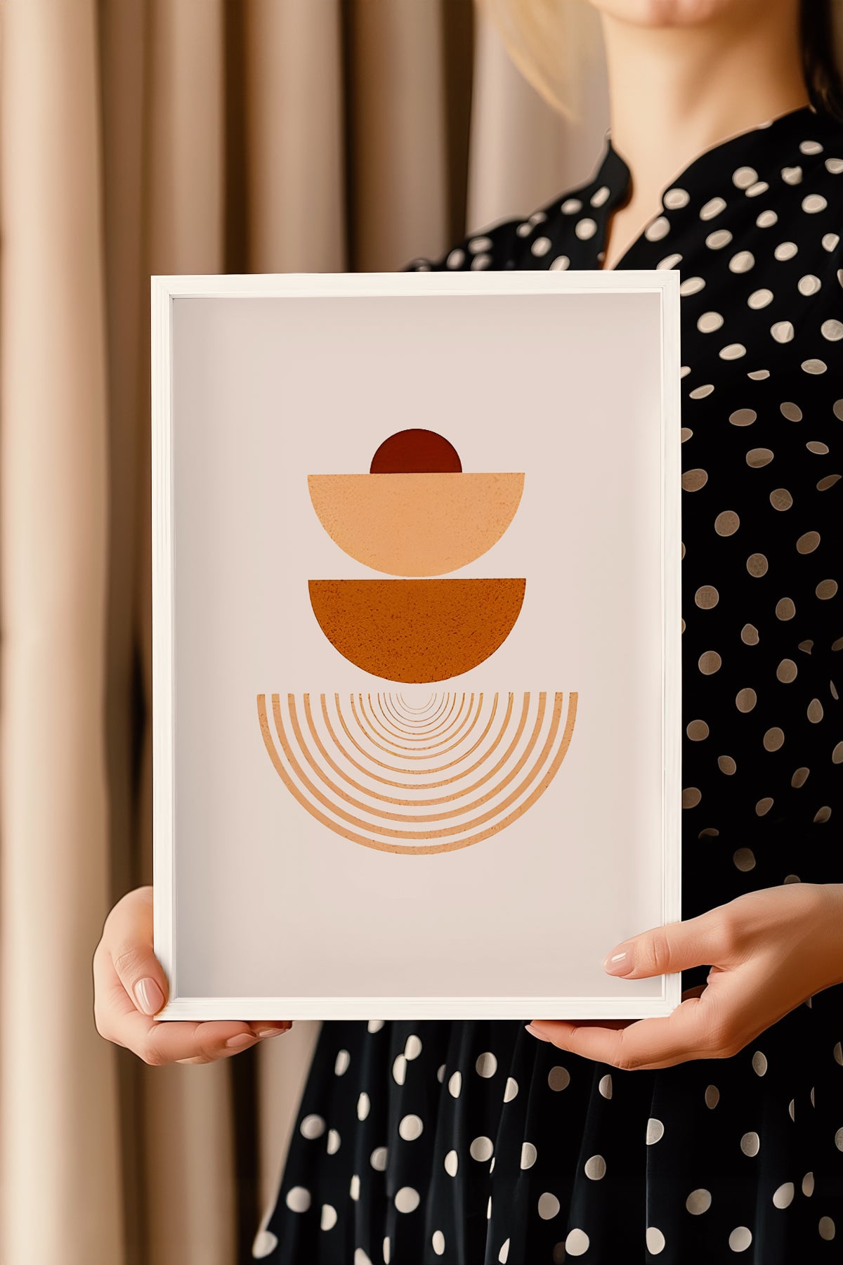 Bohemian Serisi Beyaz Çerçeveli Poster, Tablo No:40