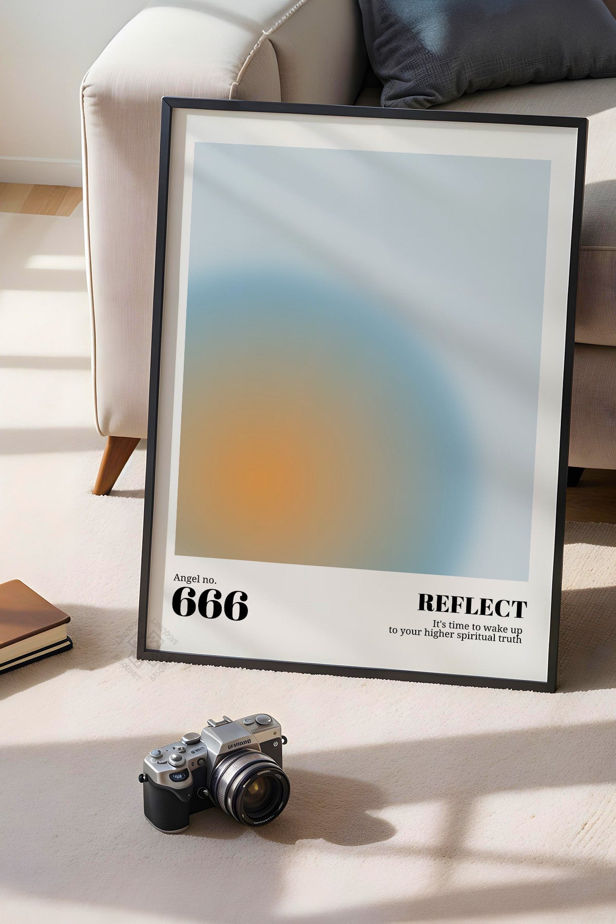 Aura Serisi Siyah Çerçeveli Poster, Tablo No:3