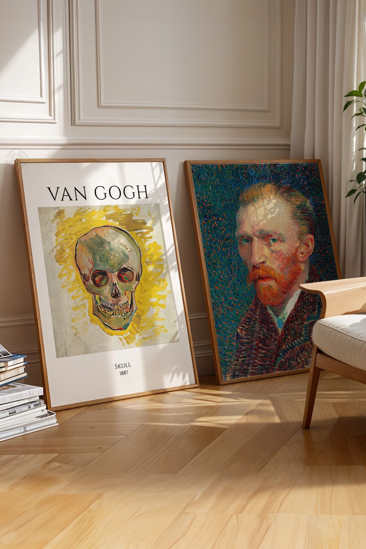 Van Gogh 2'li Ahşap Çerçeveli Poster, Tablo Seti No:38