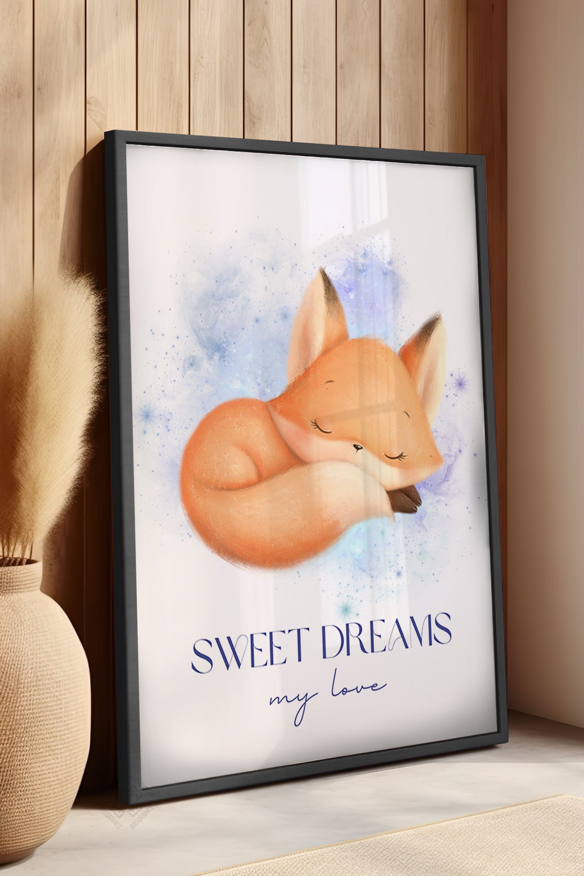 Çocuk Odası, Bebek Odası Siyah Çerçeveli Poster, Tablo No:24