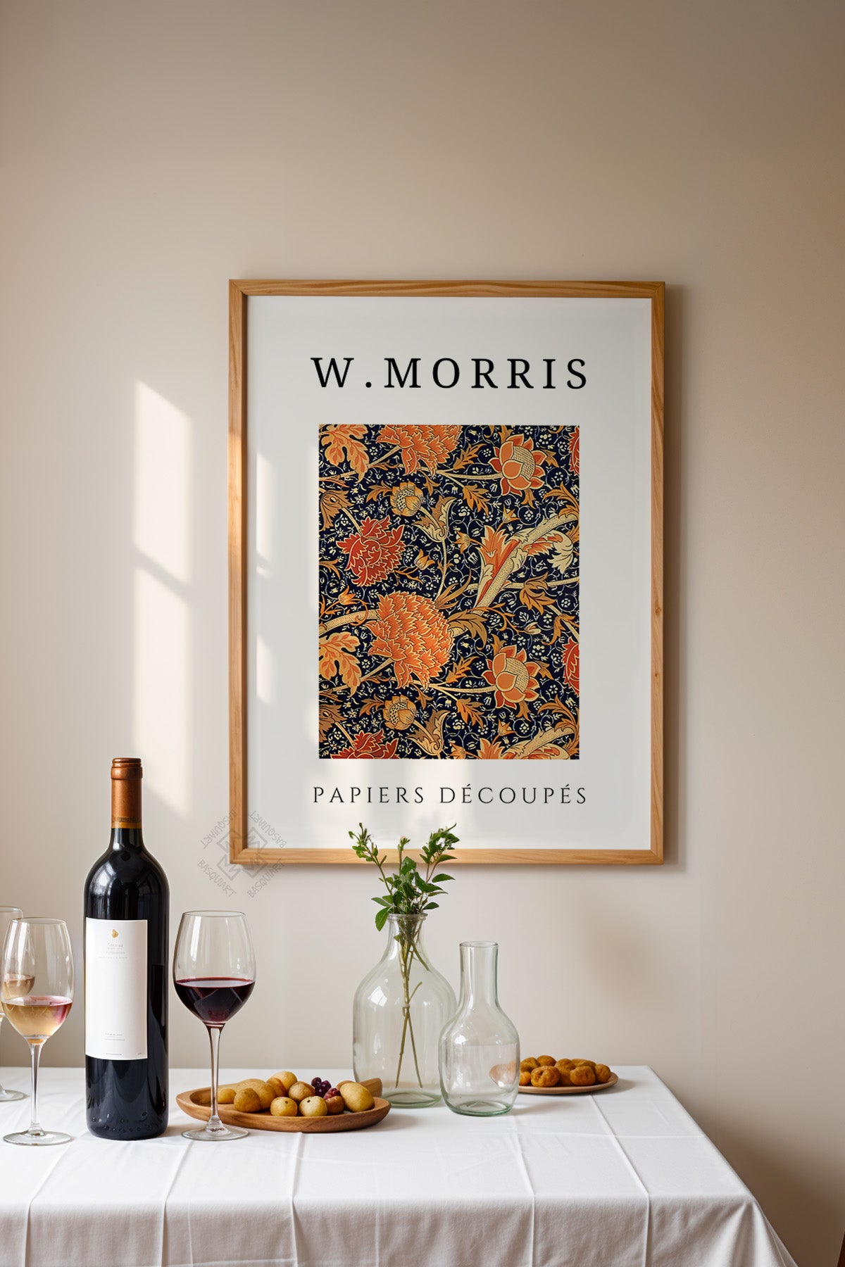William Morris Serisi Ahşap Çerçeveli Poster, Tablo Duvar Dekoru No:16