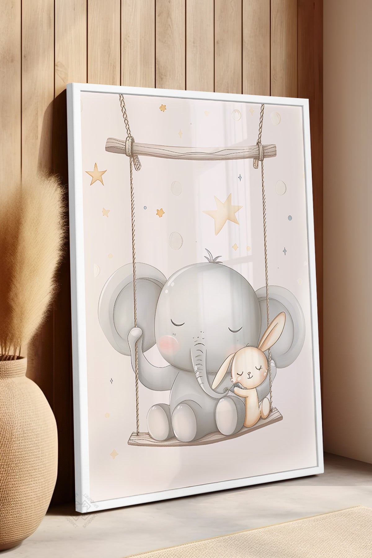 Çocuk Odası, Bebek Odası Beyaz Çerçeveli Poster, Tablo No:73