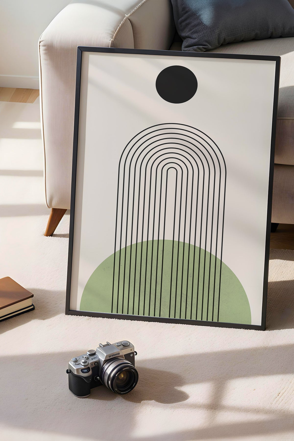 Bohemian Serisi Siyah Çerçeveli Poster, Tablo No:48