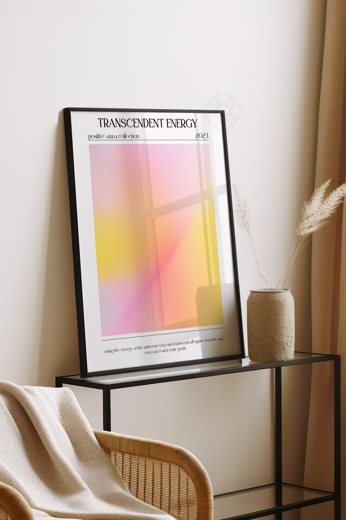 Aura Serisi Siyah Çerçeveli Poster, Tablo No:56