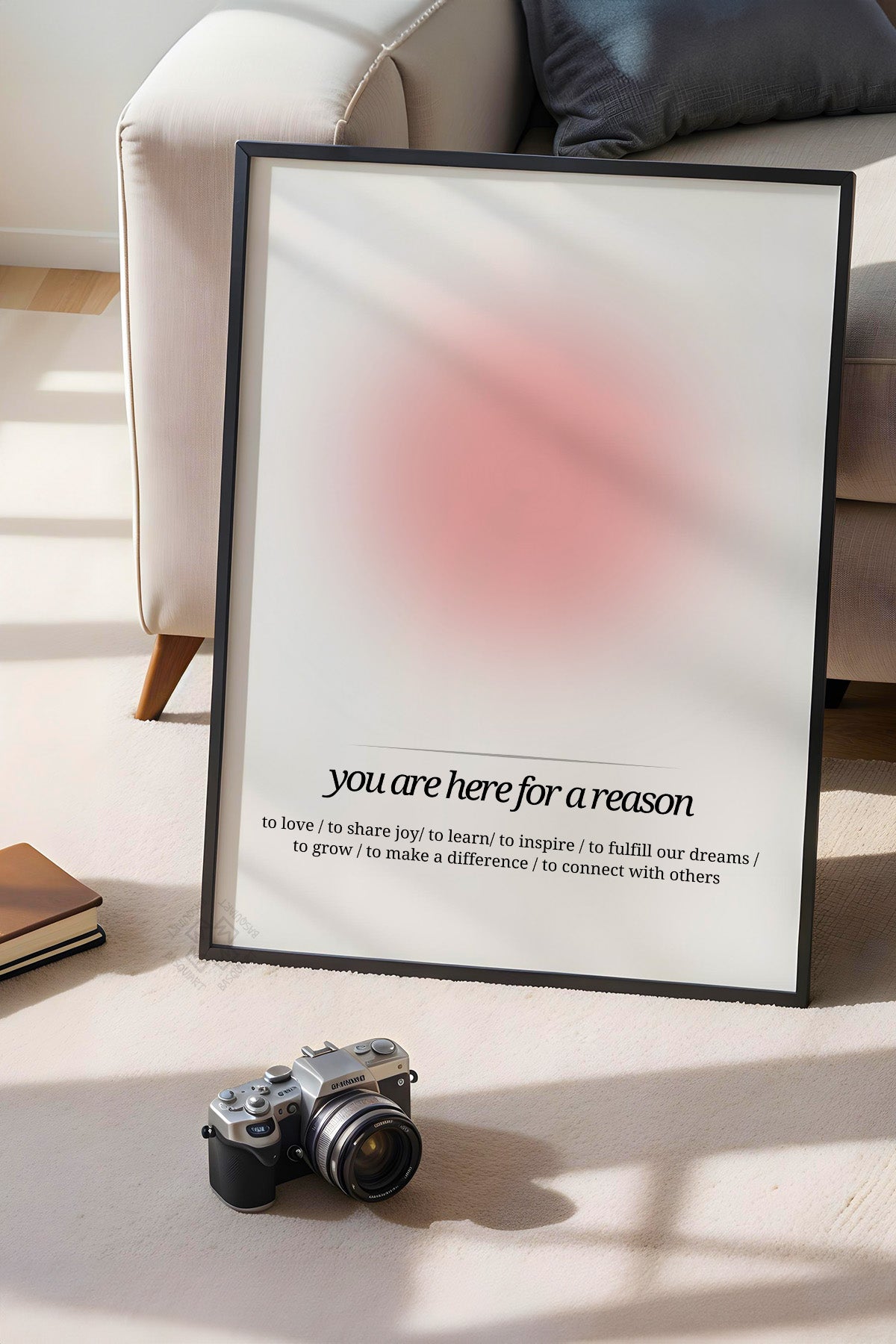 Aura Serisi Siyah Çerçeveli Poster, Tablo No:94